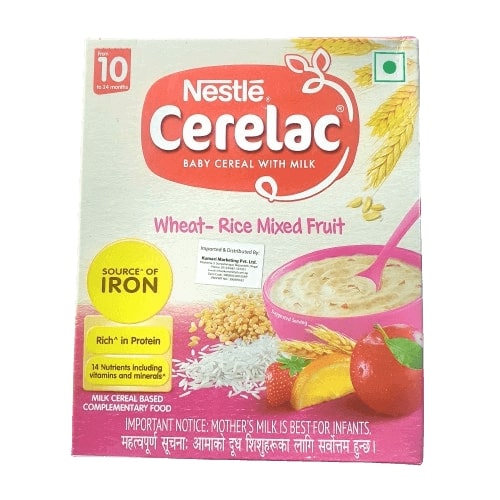 Nestle Cerelac Wheat-Rice Mixed Fruit, 300gm (From 10 to 24 months)