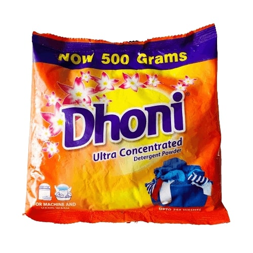 Dhoni Ultra Detergent Powder, 500gm